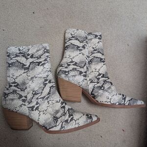 Snakeskin Ankle Boots Upper Leather Matisse Shoes 8 Caty Boot
